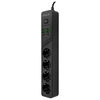 Proove Listwa zasilająca 2m 3000W Power Socket P-04 (4xAC + 4xUSB + 2xType-C) czarny/black
