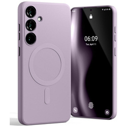 Mercury MagSafe Semi-Silicone Sam S25+ S936 liliowy fiolet /lilac purple
