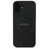 Oryginalne Etui IPHONE 16 Guess Hardcase Saffiano Classic Logo MagSafe (GUHMP16SPSAHMCK) czarne