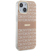 DKNY DKHMP15SHRHSEP iPhone 15 / 14 / 13 6.1" różowy/pink hardcase IML Mono & Stripe MagSafe