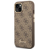 Oryginalne Etui IPHONE 14 Guess Hard Case 4G Vintage Gold Logo (GUHCP14SHG4SHW) brązowe