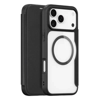 Dux Ducis Skin X Pro Hülle für iPhone 17 Pro mit Wallet, MagSafe kompatibel - Schwarz