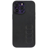 Audi Kunstleder iPhone 14 Pro Max 6,7&quot; schwarz/schwarz Hardcase AU-TPUPPCIP14PM-TT/D1-BK
