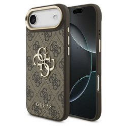 GUESS futerał do IPHONE 17 Air GUHCP17M4GMGCBR (PU W/ Big 4G Classic Logo) złoto brązowy