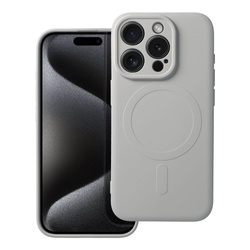 Futerał Silicone Mag Cover kompatybilny z MagSafe do IPHONE 15 PRO tytanowy