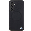 BMW BMHMS24M23RTPK S24+ S926 black/black hardcase Signature Leather Half Textured &amp; Circle MagSafe