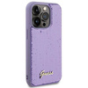Guess Sequin Script Metal case for iPhone 15 Pro - purple
