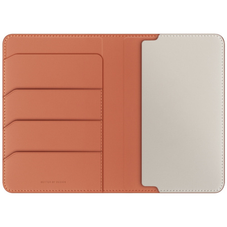 Etui na paszport UNIQ Belmont blokada     RFID terracotta kość słoniowa