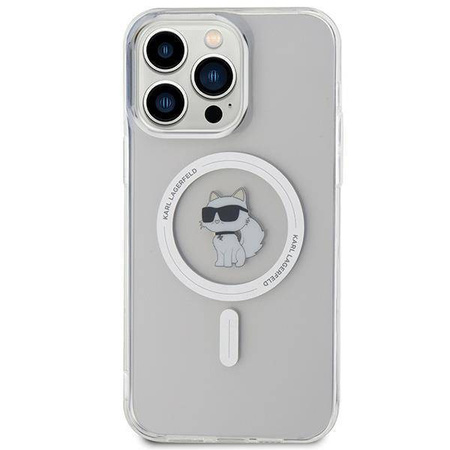 Karl Lagerfeld IML Choupette MagSafe case for iPhone 15 Pro Max - transparent