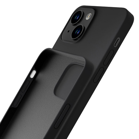 Etui 3mk Silicone Case na iPhone 15 - czarne