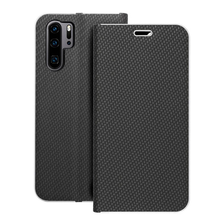 Kabura LUNA Book Carbon do HUAWEI P30 Pro czarny