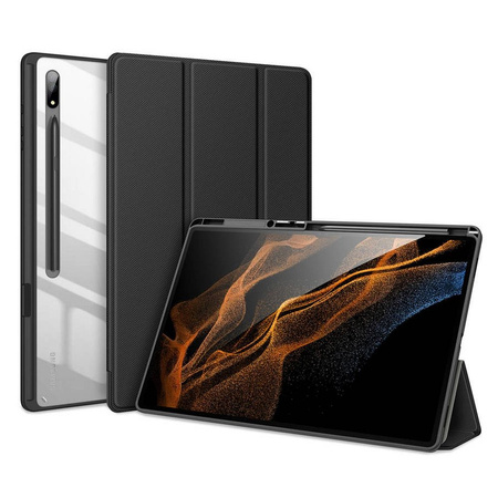 Etui SAMSUNG GALAXY TAB S8 ULTRA 14.6 X900 / X906 Dux Ducis Toby Portfel z Klapką Książkowe Skóra Ekologiczna czarne