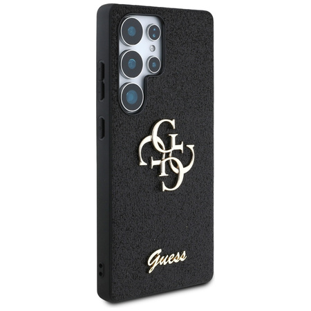 Etui Guess Fixed Glitter Big 4G Metal Logo do Samsung Galaxy S25 Ultra czarny