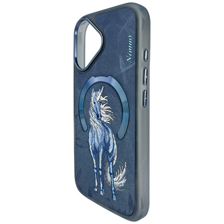 Etui Nimmy Magnetic Fantasy Animal       MagSafe do iPhone 16 niebieski