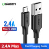 Kabel USB do Micro USB UGREEN QC 3.0 2.4A 0.5m (czarny)
