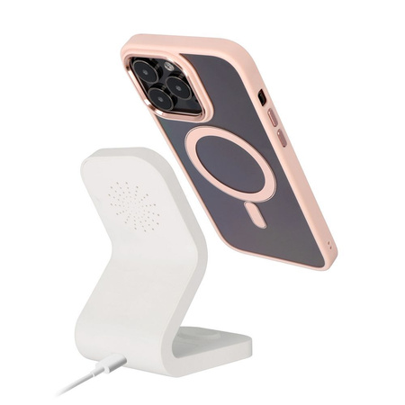 Futerał Color Edge Mag Cover kompatybilny z MagSafe do IPHONE 12 / 12 PRO różowy