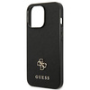 Schutzhülle IPHONE 13 PRO Guess Hardcase Saffiano 4G Small Metal Logo (GUHCP13LPS4MK) schwarz