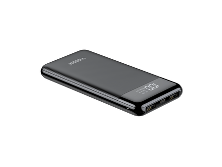 Bateria zewnętrzna (Powerbank) VEGER L11 - 10 000mAh LCD czarny (W1087)