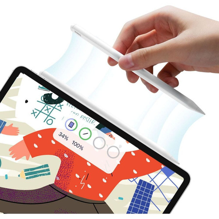 Baseus Smooth Writing 2 Overseas Edition Stylus mit aktiver Spitze für iPad mit austauschbarer Spitze – Weiß