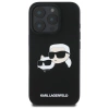 Karl Lagerfeld KLHMP16LSKCHPPLK iPhone 16 Pro czarny/black HC MagSafe Sil Double Heads Print