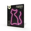 Neon LED KOT różowy Bat + USB FLNE04 Forever Light