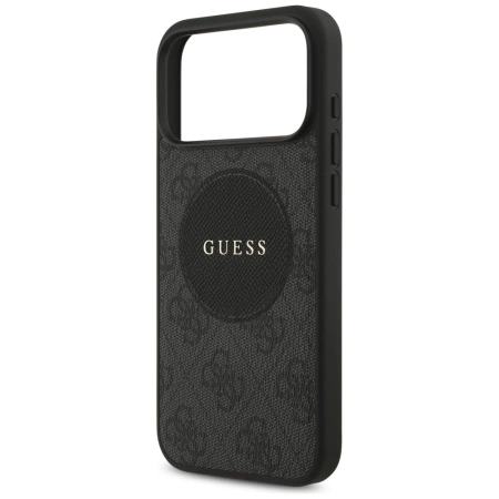 Etui Guess 4G Circle Classic Logo MagSafe na iPhone 17 Pro Max - czarne