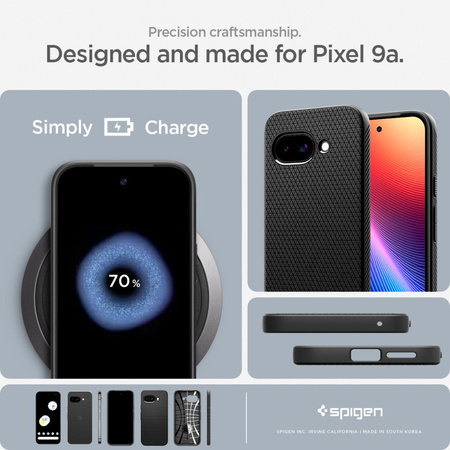SPIGEN LIQUID AIR GOOGLE PIXEL 9A MATTE BLACK