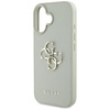 Schutzhülle IPHONE 16 Guess Grained Big 4G Logo Small Classic Logo grün