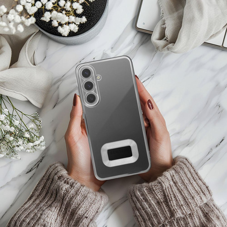 Futerał GLAM do SAMSUNG A15 5G / A15 4G srebrny