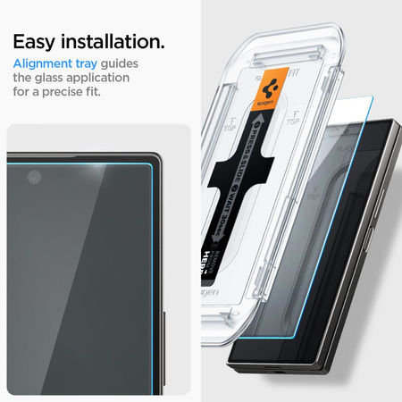Spigen Glas.TR Sam Z Fold 6 2szt./2pcs "EZ FIT" AGL07969 szkło hartowane