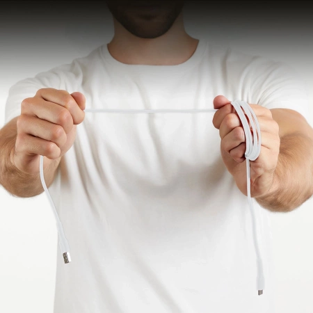 SBS TECABLEMICROC15W USB-A - USB-C Cable 1.5m - White