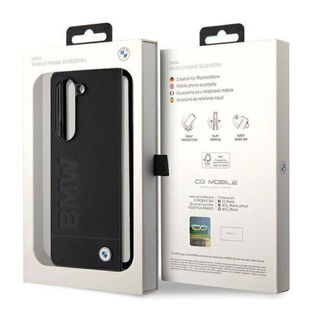BMW Signature Logo Imprint case for Samsung Galaxy Z Fold 5 - black