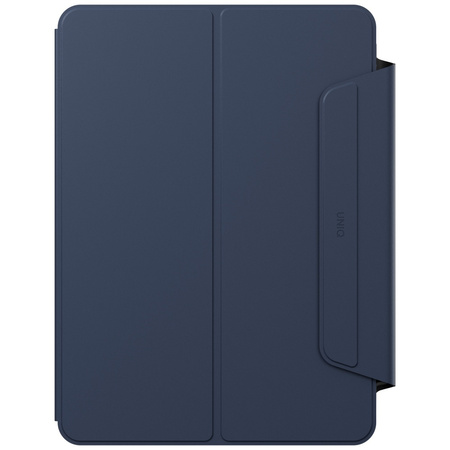 Etui UNIQ Rovus Snapmount Magnetic 360   Rotating Detachable do iPad Air 11" (M2/M3) / iPad Air 10.9" (2022/2020) granatowy