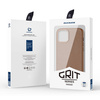 Dux Ducis Grit Leather Case for iPhone 14 Max Elegant Faux Leather Cover (MagSafe Compatible) Brown