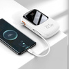 Powerbank Baseus Qpow PRO z kablem USB-C, USB-C, USB, 20000mAh, 22.5W (biały)