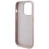 Guess 4G Metal Gold Logo Hülle für iPhone 15 Pro – Rosa