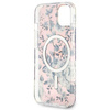 Guess GUHMP14SHCFWSP iPhone 14 6.1" różowy/pink hardcase Flower MagSafe