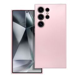 Futerał METALLIC do SAMSUNG S24 ULTRA różowy