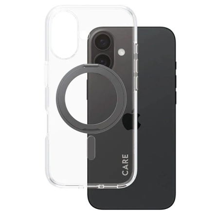 CARE by PanzerGlass Feature Kickstand Case iPhone 16 6.1&quot; black/black MagSafe 1321