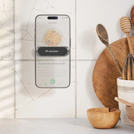 Wozinsky samoprzylepny magnetyczny uchwyt samochodowy na deskę rozdzielczą czarny (WMH-01)