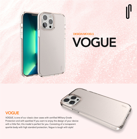 Ugly Rubber nakładka Vogue do iPhone 14 Pro Max 6,7&quot; transparentna