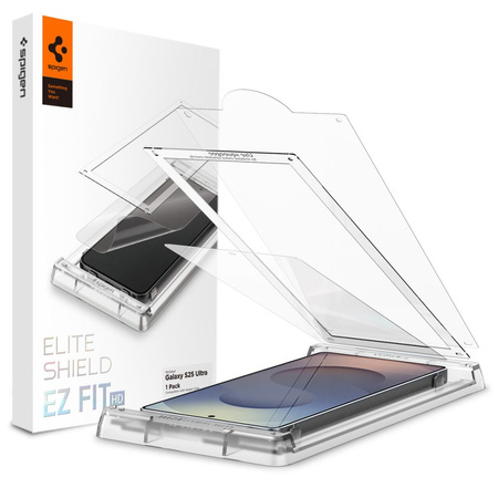 SZKŁO HYBRYDOWE SPIGEN ELITE SHIELD ”EZ FIT” HD GALAXY S25 ULTRA CLEAR