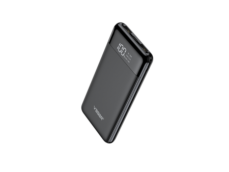 Bateria zewnętrzna (Powerbank) VEGER L11 - 10 000mAh LCD czarny (W1087)