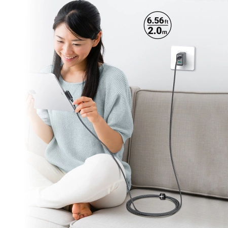 Acefast C5-03 Black USB-C - USB-C PD QC cable 100W 5A 480Mb/s 2m - black