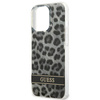 Schutzhülle IPHONE 13 PRO Guess Hardcase Leopard (GUHCP13LHSLEOK) grau