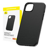 Schutzhülle APPLE IPHONE 15 PRO MAX Baseus Fauxther Series schwarz