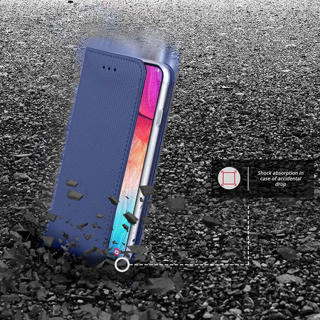 Etui XIAOMI REDMI NOTE 8T portfel z klapką Flip Magnet granatowe