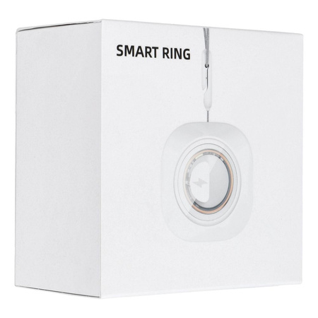 Smart Ring R11M- inteligentny pierścień ze stali ze stacją ładującą rozmiar 7 (17,3mm) złoty