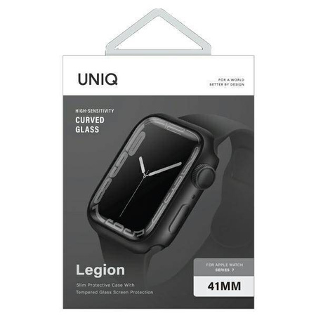 Uniq case Legion Apple Watch Series 7 41mm black / black