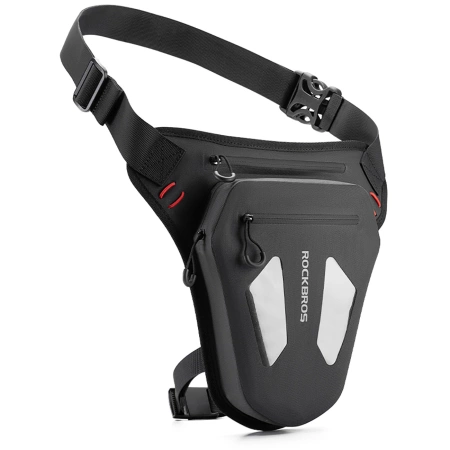 Torba motocyklowa Rockbros na nogę, udo, pas, ramię - czarna